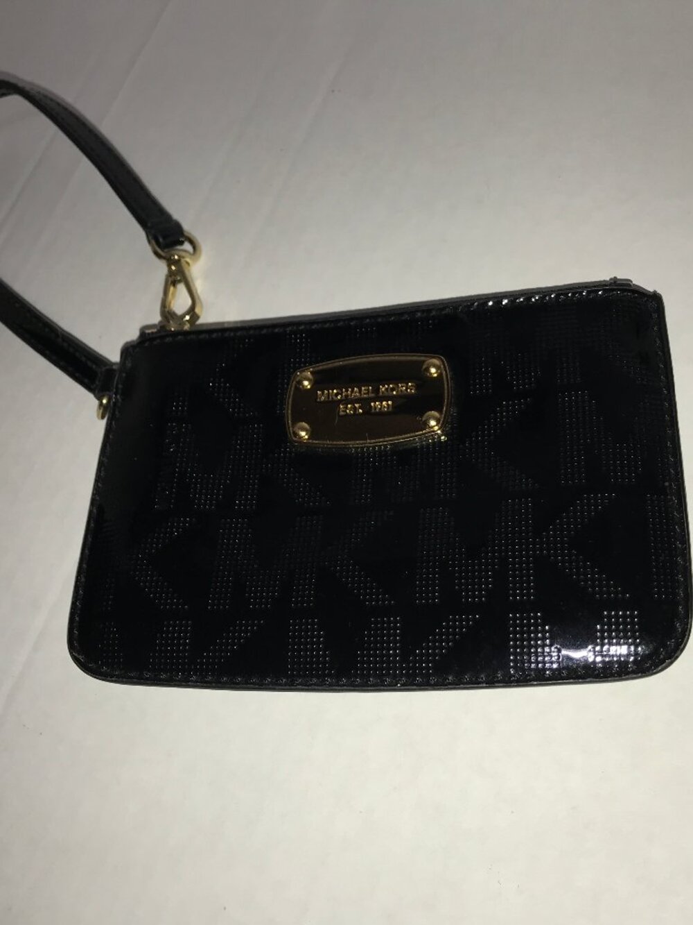 Michael Kors Jet Set Patent Leather Wristlet Wallet